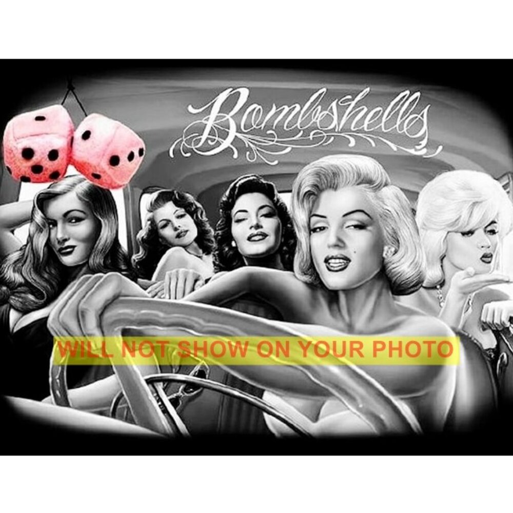 Collectible Photograph Image 8x10 Hollywood's Golden Girl Bombshells, Wall Art